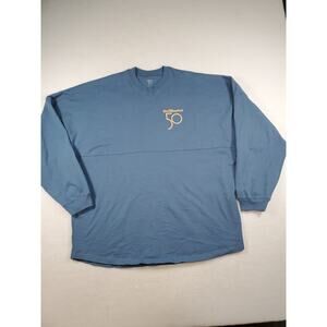 Walt Disney World 50th Anniversary Spirit Jersey Sweatshirt Blue Crewneck XL